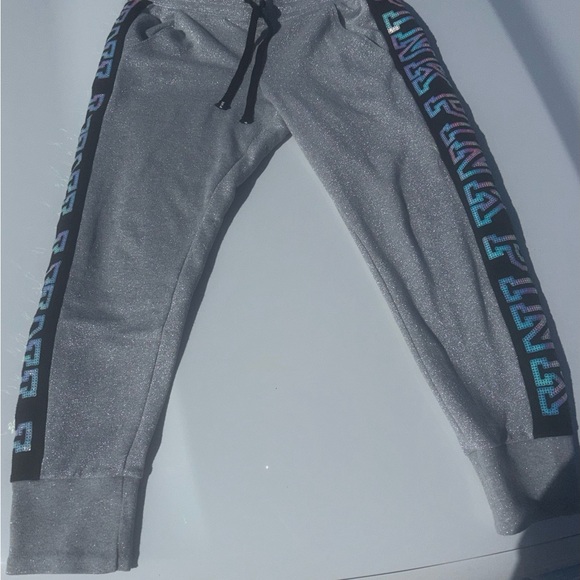 RARE HTF VS PINK Fashion Show Mermaid Bling Sweatpant Joggers - Picture 6 of 15